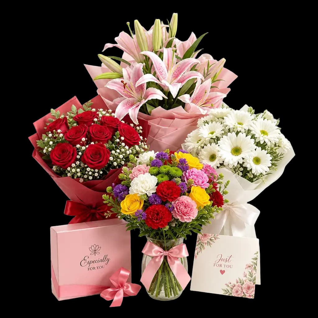 Mixed Flower Bouquet in Pastel