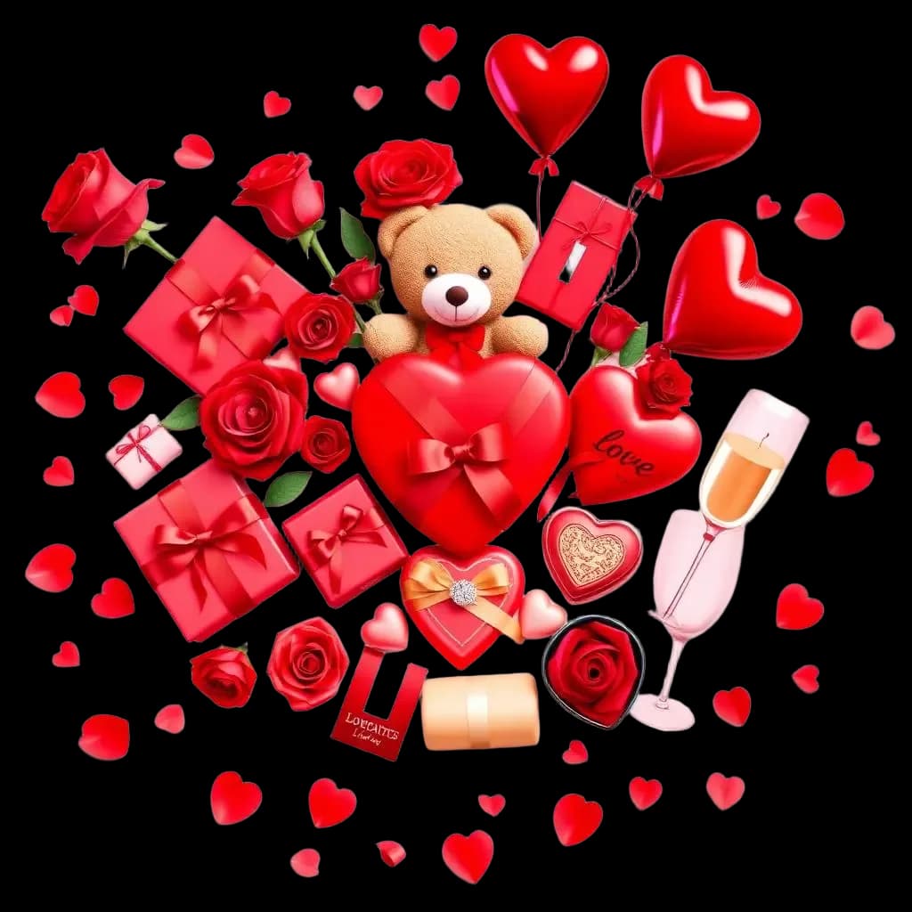 Valentine's Romantic Gift Set in Romantic Red